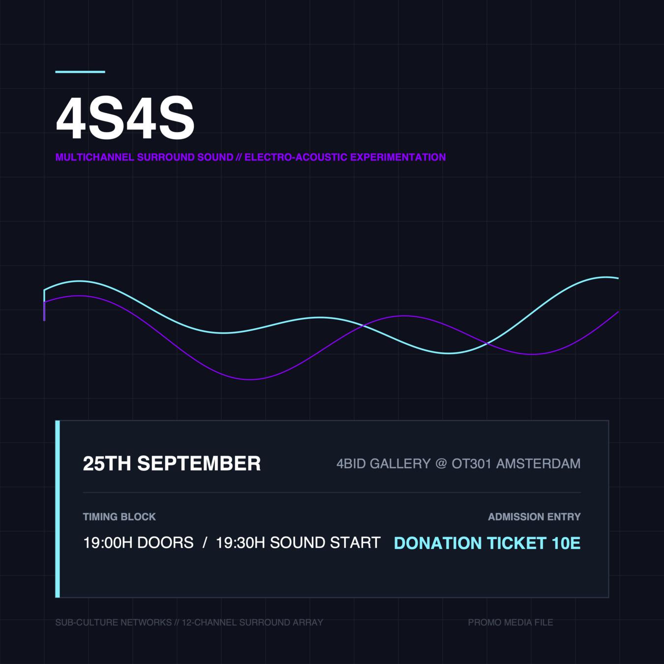 4S4S - 4bidden sounds 4bidden spaces: an evening of electro-acoustic experimentations in surround