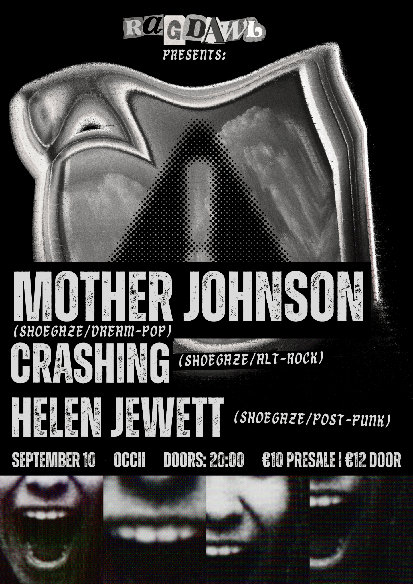 Ragdawl presents: Mother Johnson + Helen Jewett + Crashing