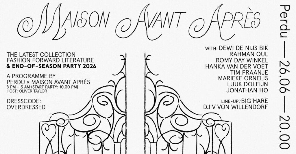 Maison Avant Après - De nieuwste collectie fashion forward literatuur & EINDFEEST