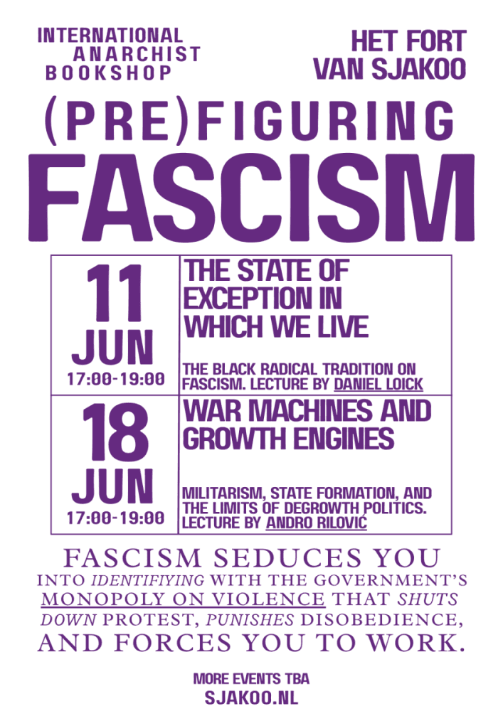 (PRE)FIGURING FASCISM (PRE)FIGURING FASCISM #4: War Machines and Growth Engines: Militarism, State Formation, and the Limits of Degrowth Politics