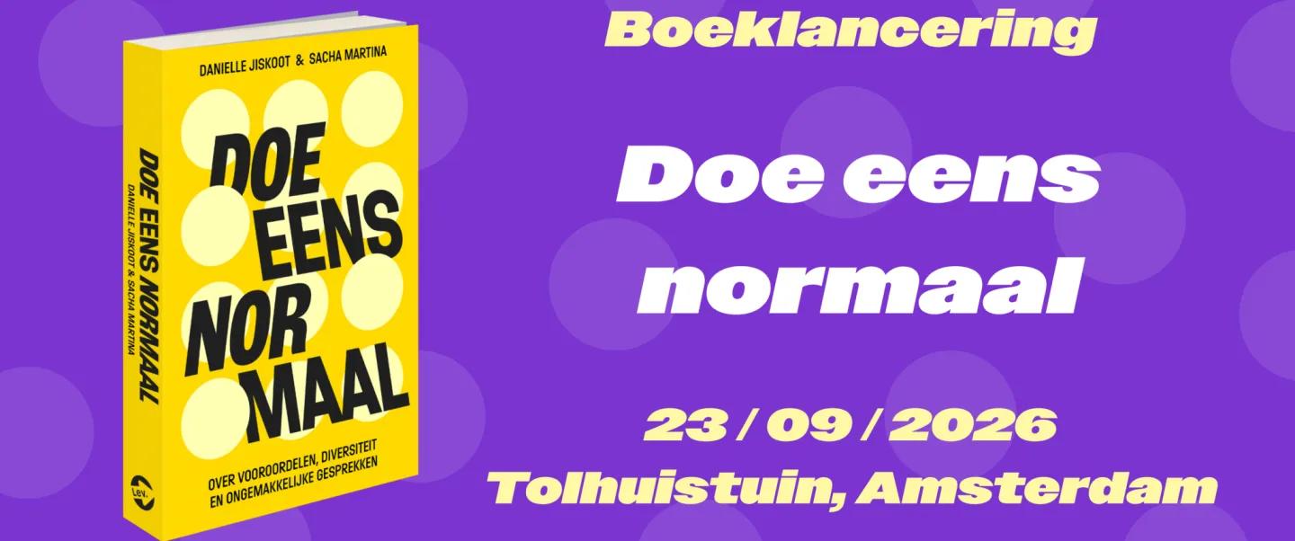 Boeklancering Doe Eens Normaal